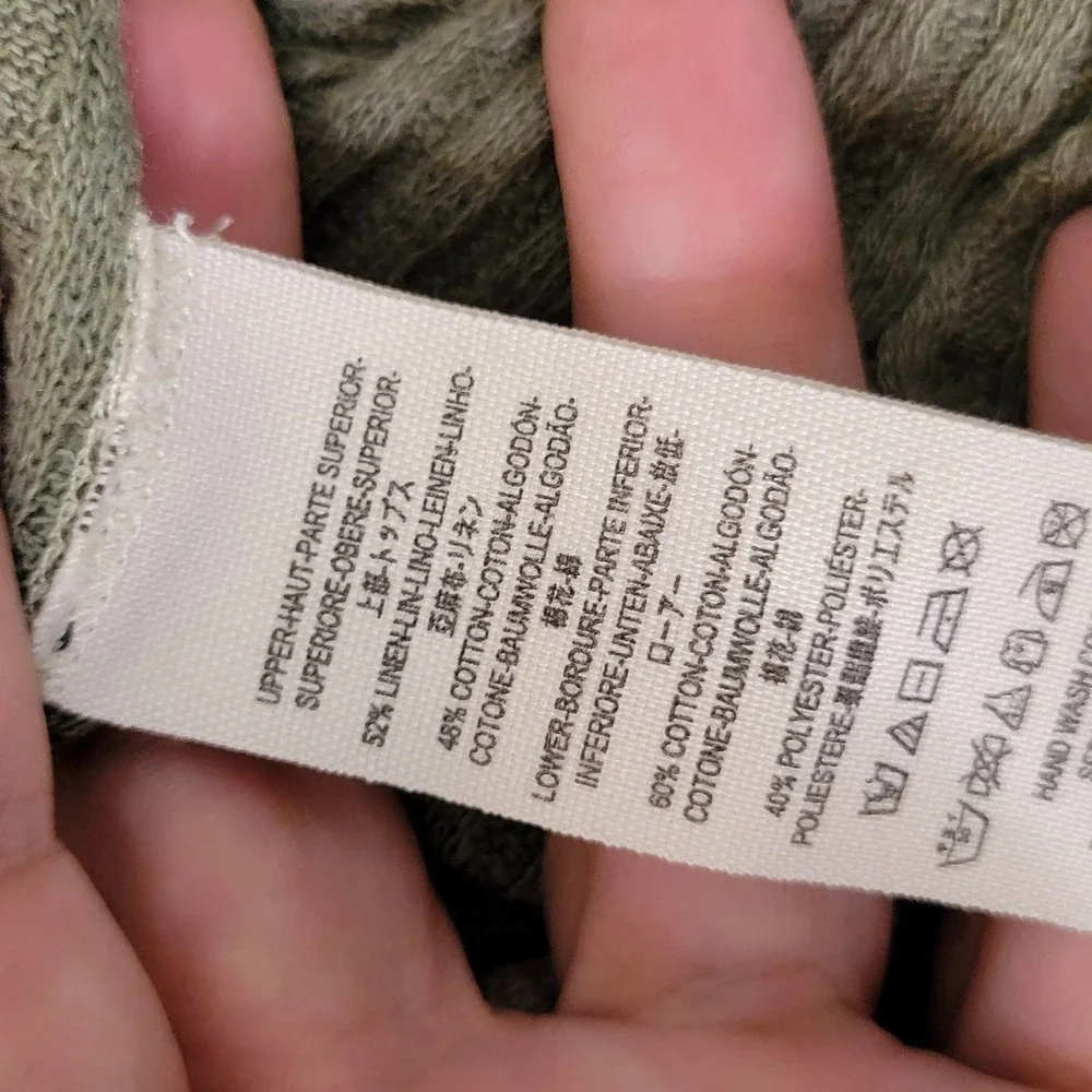 Free People Sundial Dip Dye Thermal Tee Size Small‎